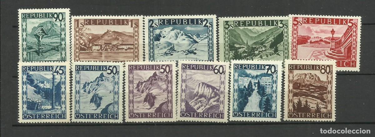 Sellos: AUSTRIA 1945- ---- serie c9ompleta * - Foto 2