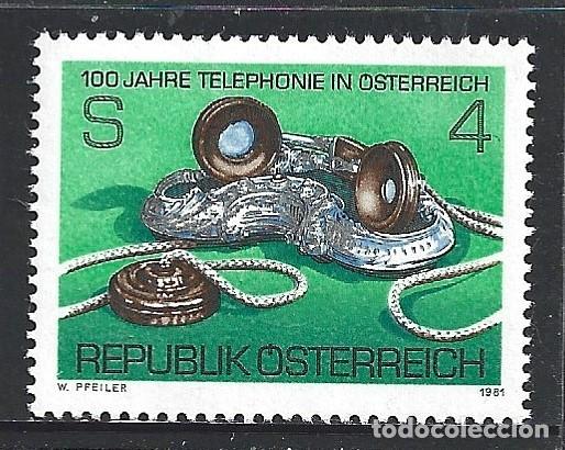 Sellos: AUSTRIA 1501** - A&Ntilde;O 1981 - CENTENARIO DEL TELEFONO EN AUSTRIA - Foto 1
