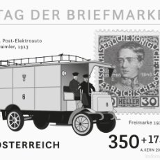 Sellos: AUSTRIA ÖSTERREICH 2022 - DAY OF THE STAMP 2022 BLACK PROOF MNH**. Lote 378264809