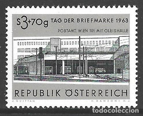 Sellos: AUSTRIA 982** - A&Ntilde;O 1963 - DIA DEL SELLO - Foto 1