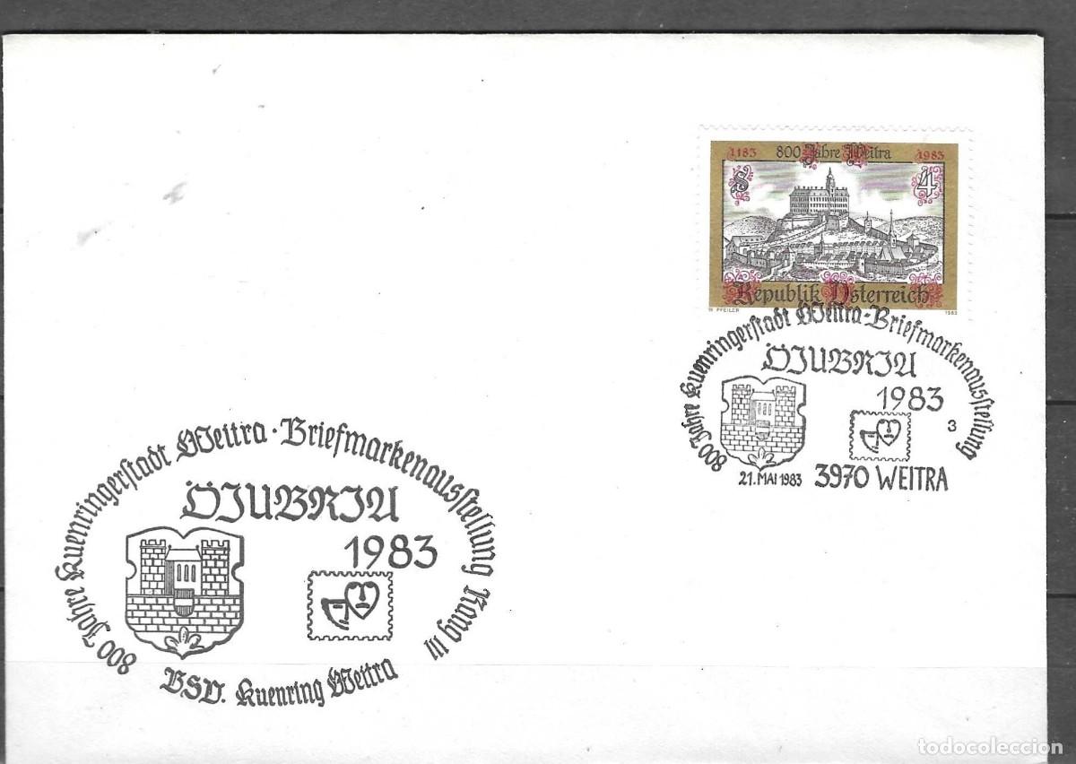 Sellos: SOBRE COMMEMORATIVO DE AUSTRIA 1983. - Foto 1