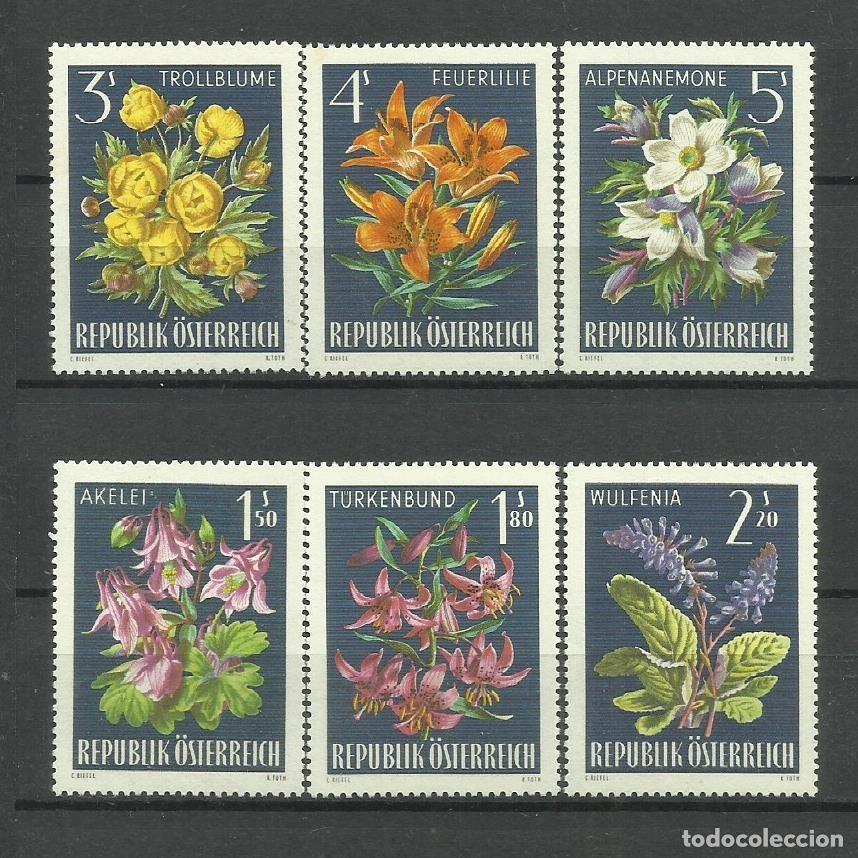 Sellos: AUSTRIA- 1966 ** FLORA -SERIE COMPLETA - Foto 1