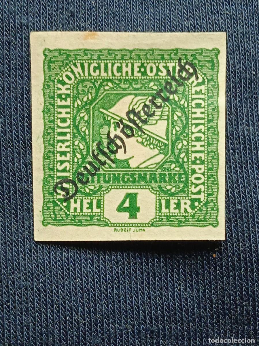 Sellos: AUSTRIA OSTERREICH 4 HELLER A&Ntilde;O 1919. - Foto 1