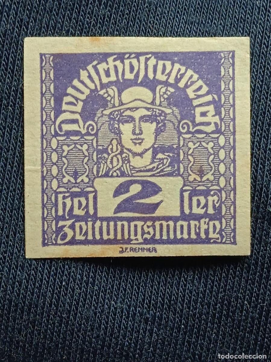 Sellos: AUSTRIA OSTERREICH 2 HELLER A&Ntilde;O 1920. - Foto 1