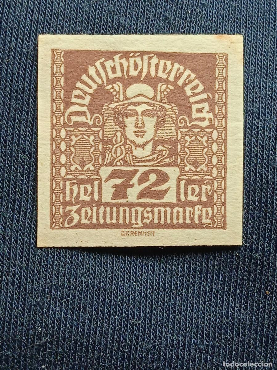 Sellos: AUSTRIA OSTERREICH 72 HELLER A&Ntilde;O 1920. - Foto 1