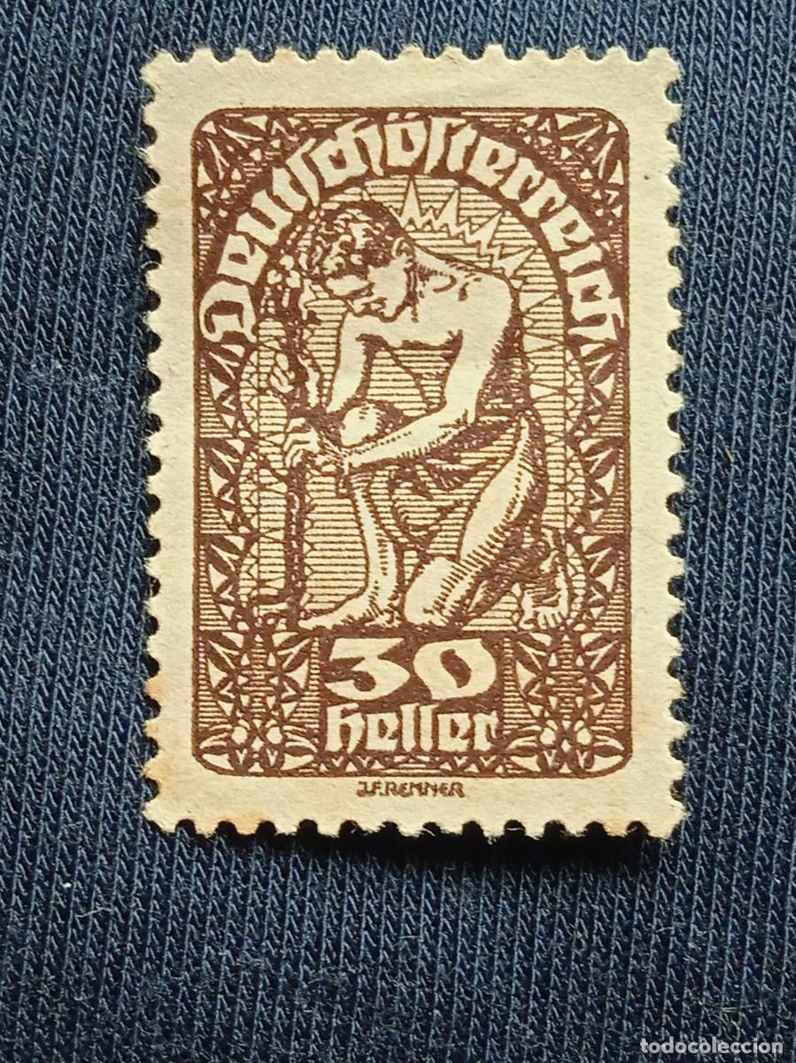 Sellos: AUSTRIA OSTERREICH 30 HELLER A&Ntilde;O 1920. - Foto 1