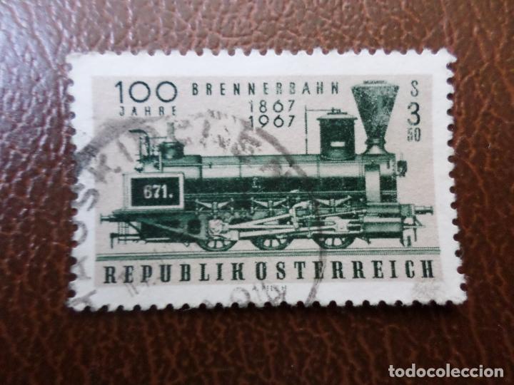 Sellos: :austria, 1967, centenario del ferrocarril de brenner, Yvert 1079 - Foto 1