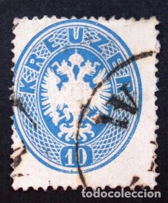 Sellos: AUSTRIA 10 Kr. 1864. USED. - Foto 1