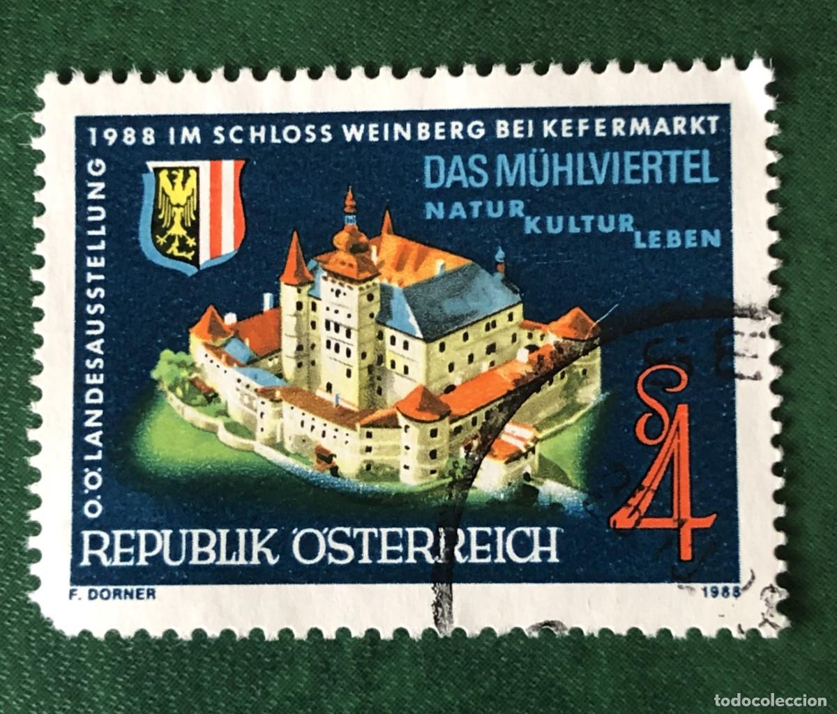 Sellos: AUSTRIA 1988 SCOTT 1431 USADO - Foto 1