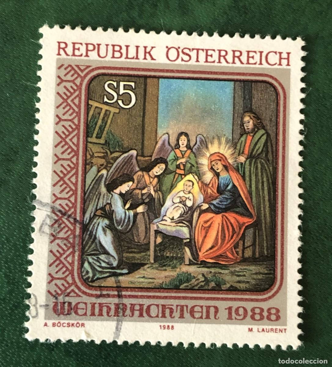 Sellos: AUSTRIA 1988 SCOTT 1446 USADO - Foto 1