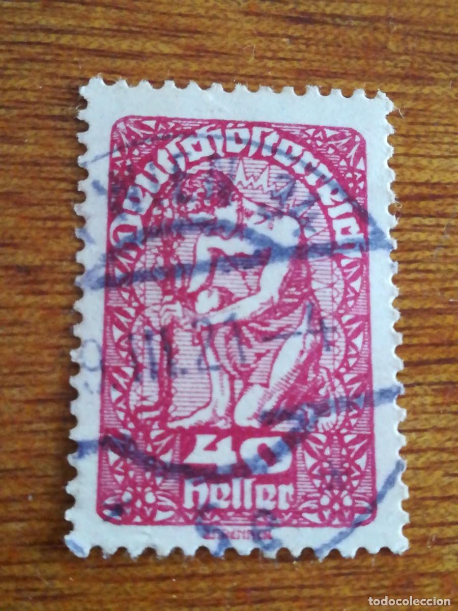 Sellos: Antiguo sello Austria 40 heller, usado - Foto 1