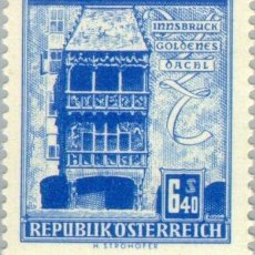 Sellos: FRANCOBOLLO - AUSTRIA - GOLDEN ROOF HOUSE, INNSBRUCK - 6,50 S - 1960 -USATO. Lote 401992499