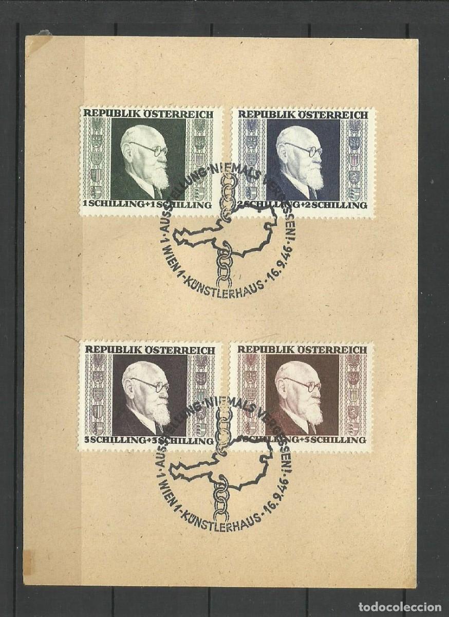 Sellos: AUSTRIA- 1946- USADO - TARJETA POSTAL - Foto 1