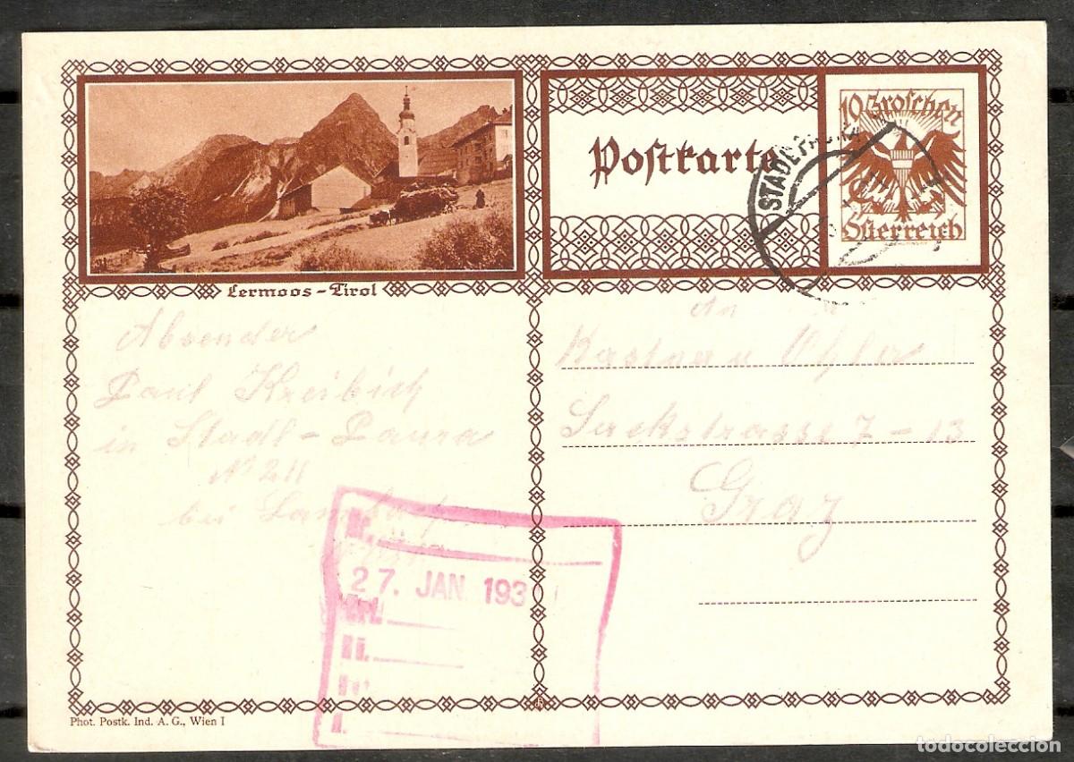 Sellos: AUSTRIA. ENTERO POSTAL ILUSTRADO. LERMOOS - Foto 1