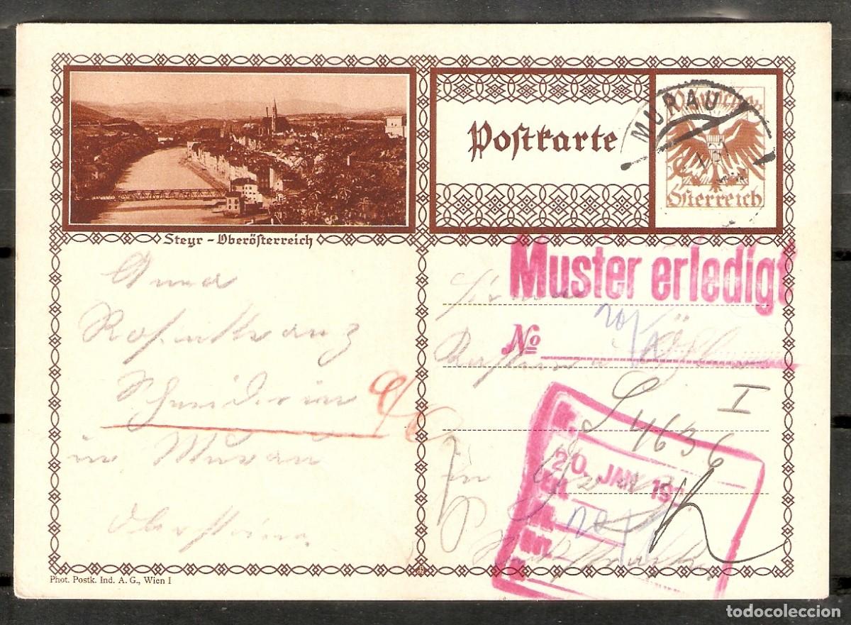 Sellos: AUSTRIA. ENTERO POSTAL ILUSTRADO. STEYR - Foto 1