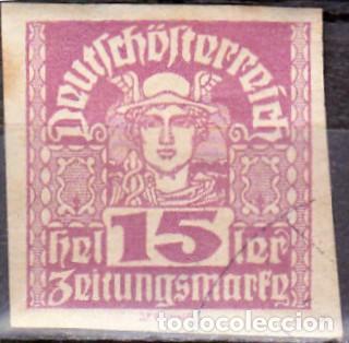 Sellos: 1920 - AUSTRIA - MERCURIO - YVERT 44 - Foto 1