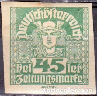 Sellos: 1920 - AUSTRIA - MERCURIO - YVERT 48 - Foto 1