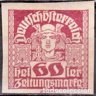 Sellos: 1920 - AUSTRIA - MERCURIO - YVERT 49 - Foto 1