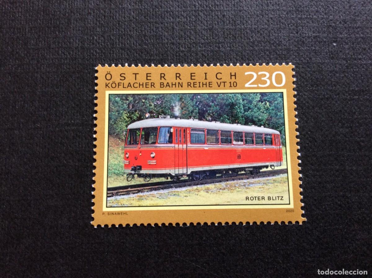 Sellos: AUSTRIA A&Ntilde;O 2020. TREN ROTER BLITZ - Foto 1