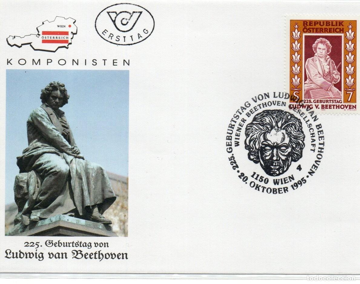 Sellos: AUSTRIA. LUDWIG VAN BEETHOVEN. SPD. - Foto 1