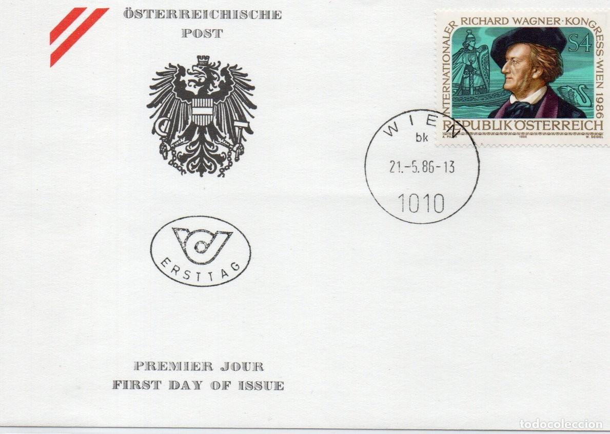 Sellos: AUSTRIA. RICHARD WAGNER. SPD. - Foto 1