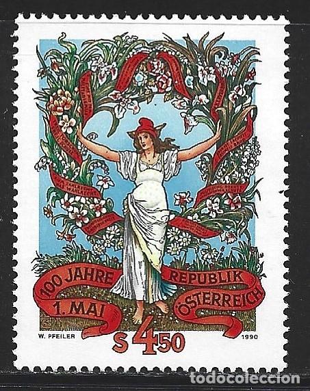 Sellos: AUSTRIA 1816** - A&Ntilde;O 1990 - CENTENARIO DEL 1&ordm; DE MAYO - Foto 1