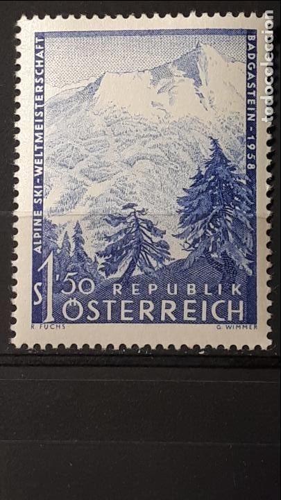 Sellos: AUSTRIA. A&ntilde;o 1958 * * Yvert.- 876 - Foto 1
