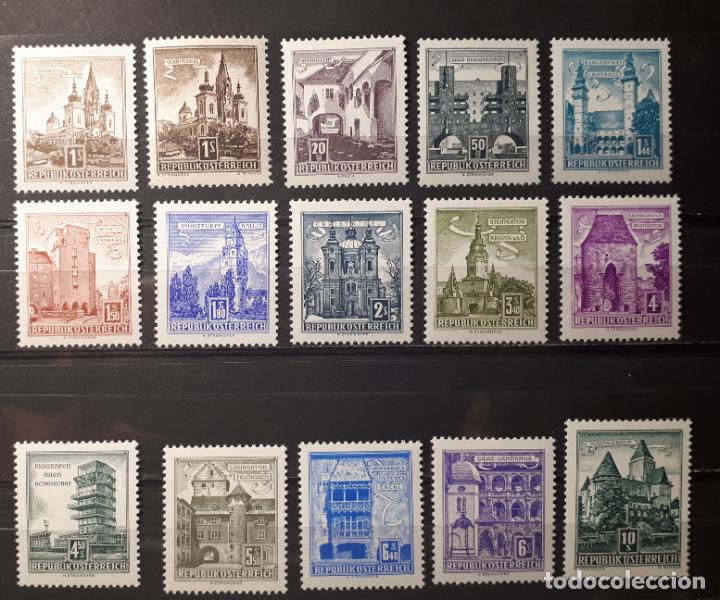 Sellos: AUSTRIA. A&ntilde;o 1957 * * Yvert.- 869A/874A - Foto 1