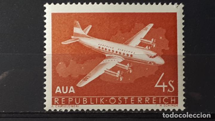 Sellos: AUSTRIA. A&ntilde;o 1958 * * Yvert A&eacute;reo 61. - Foto 1