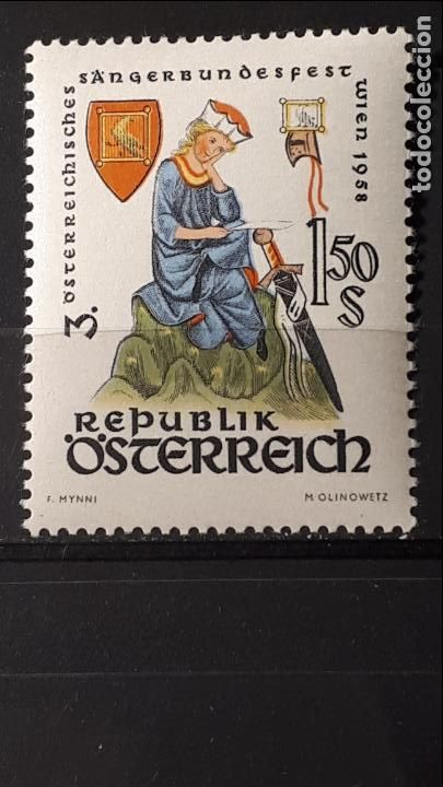 Sellos: AUSTRIA. A&ntilde;o 1958 * Yvert 878 - Foto 1