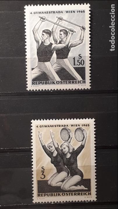 Sellos: AUSTRIA. A&ntilde;o 1965 **. Yvert 1026/27 - Foto 1