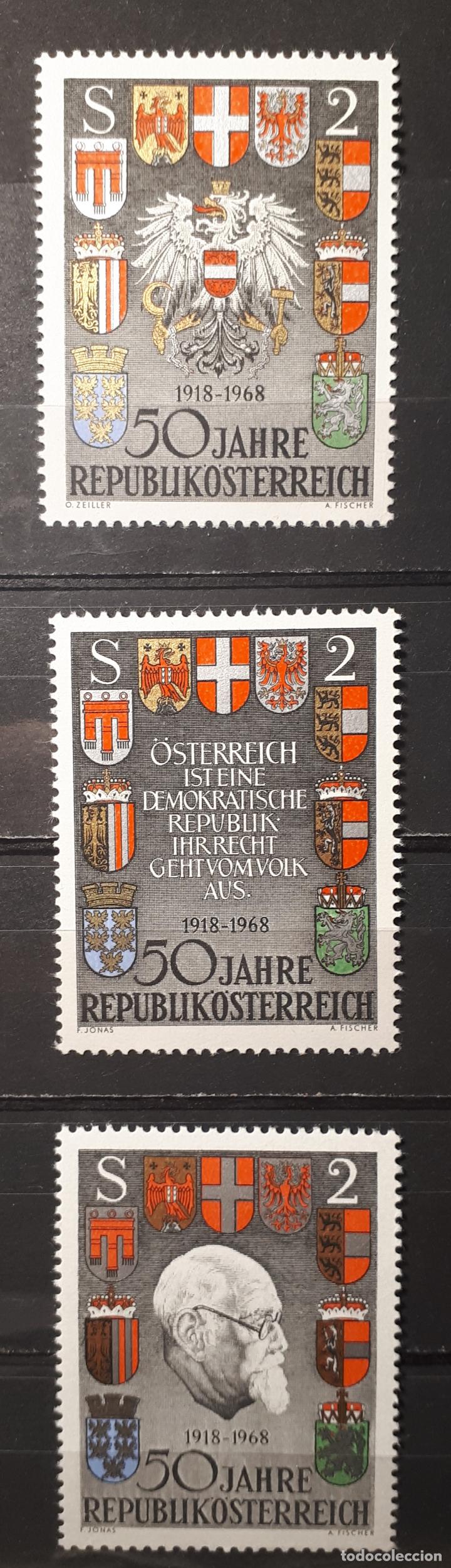 Sellos: AUSTRIA. A&ntilde;o 1968 ** YVERT 1103/05 - Foto 1