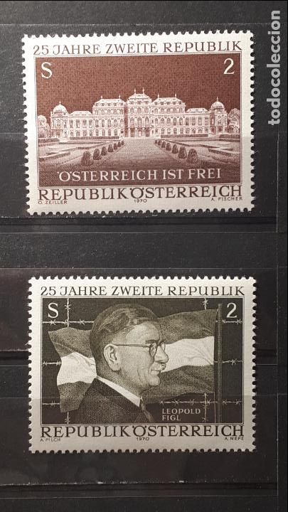 Sellos: AUSTRIA. A&ntilde;o 1970 ** YVERT 1152/53 - Foto 1