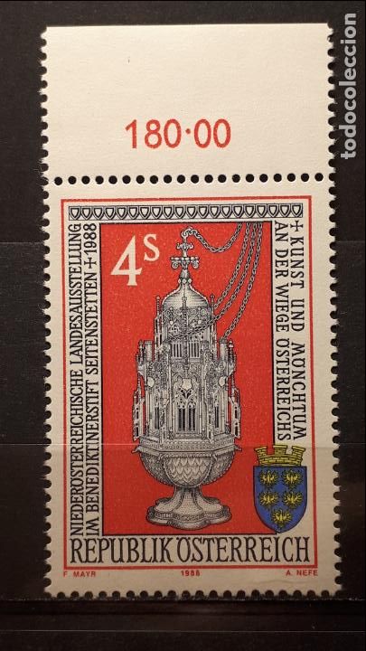Sellos: AUSTRIA. **. A&Ntilde;O 1988 . YVERT 1749 - Foto 1