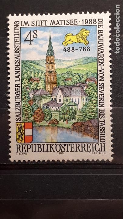 Sellos: AUSTRIA. **. A&Ntilde;O 1988 . YVERT 1752 - Foto 1