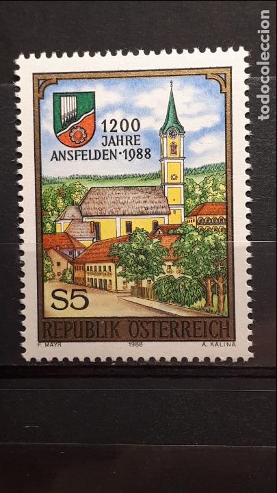 Sellos: AUSTRIA. **. A&Ntilde;O 1988 . YVERT 1764 - Foto 1