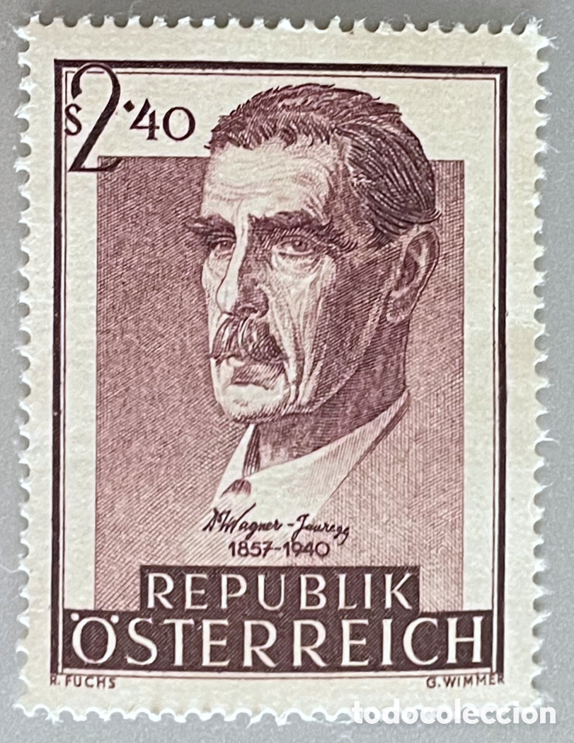 Sellos: Austria. Julius Wagner. 1957 - Foto 1