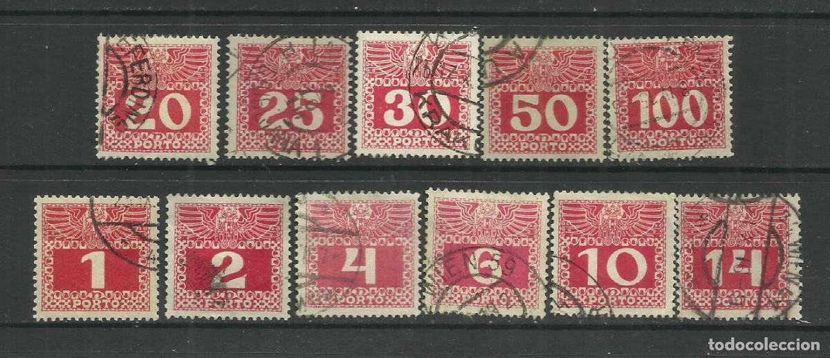 Sellos: AUSTRIA 1908- USADOS- NUMEROS (SERIE COM0PLETA) - Foto 1