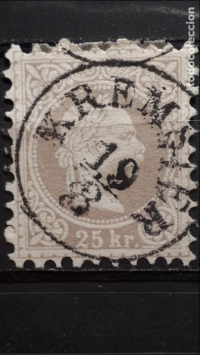 Sellos: AUSTRIA &deg;. A&Ntilde;O 1867-80 YVERT 38 - Foto 1