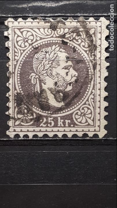 Sellos: AUSTRIA &deg;. A&Ntilde;O 1867-80 YVERT 38b. - Foto 1