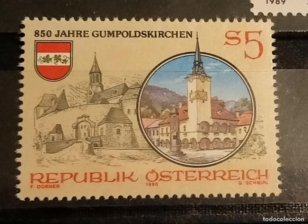 Selos: Austria 1990 Yvert 1826 Michel 1997 MNH** 850 a&ntilde;os de la fundacion de Gumpoldskirchen