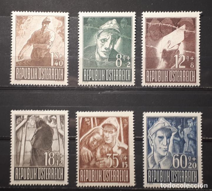 Sellos: AUSTRIA. A&ntilde;o 1947 ** . Yvert. 687/92 - Foto 1