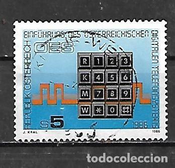 Sellos: 1986: Introducci&oacute;n al tel&eacute;fono digital (usado) - Foto 1