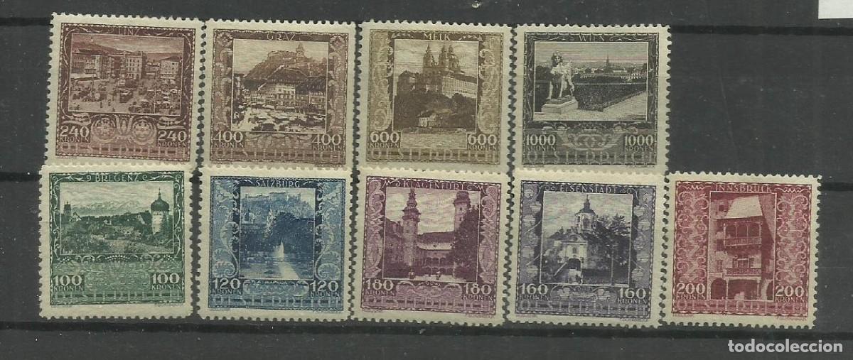 Sellos: AUSTRIA - 1923 *- CIUDADES( COMPLETA) - Foto 1