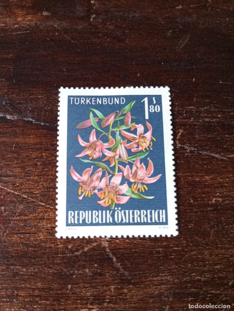 Sellos: AUSTRIA, 1966, FLORES, YT 1045 - Foto 1