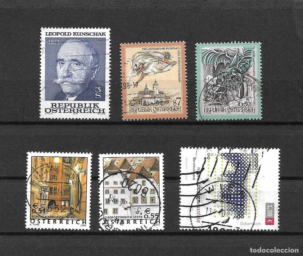 Sellos: lote de 6 sellos diversos. Austria - Foto 1