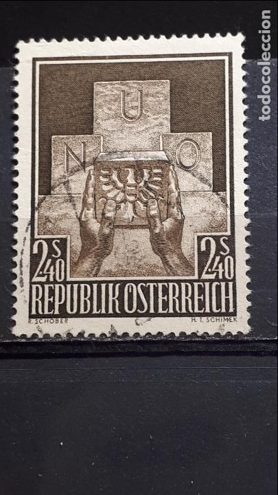 Sellos: AUSTRIA . A&Ntilde;O 1956 &deg;.. YVERT 858 - Foto 1