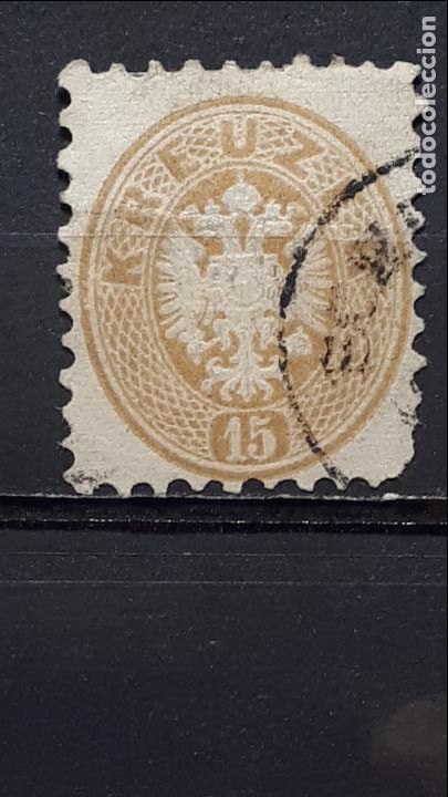 Sellos: AUSTRIA . &deg;. A&Ntilde;O 1863-4 YVERT 31 - Foto 1