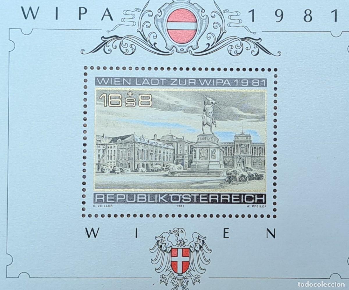 Sellos: Hoja sello, Wipa 1981, Austria - Foto 2