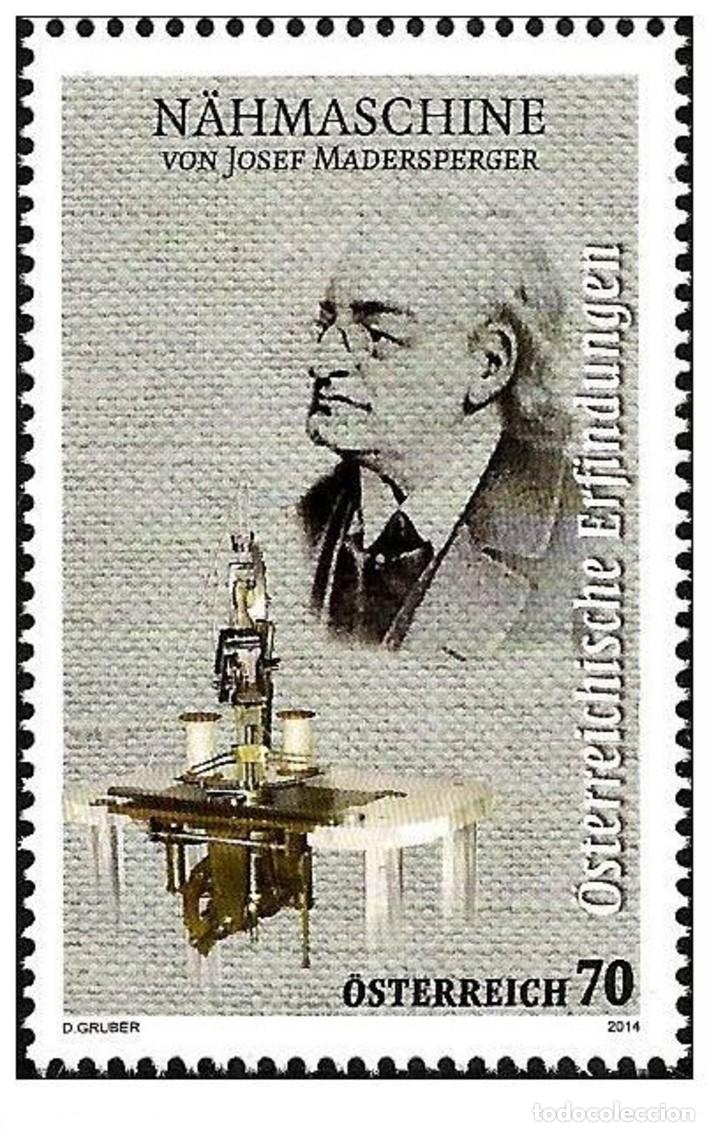 Sellos: Austria 2014 - Josef Madersperger mnh** - Foto 1